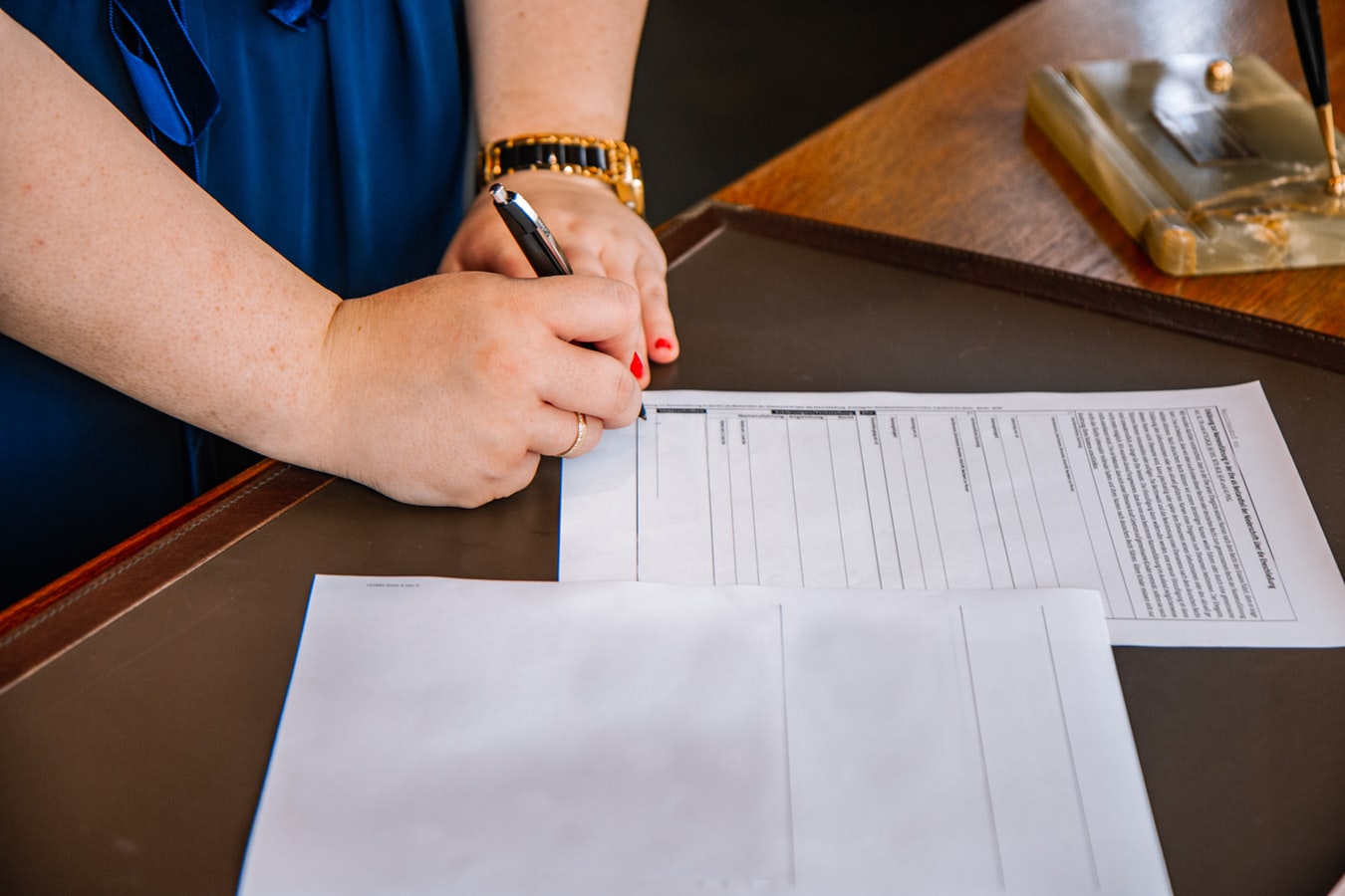 Person signing documents