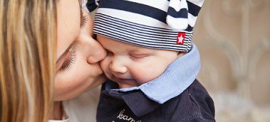 mother and baby son
